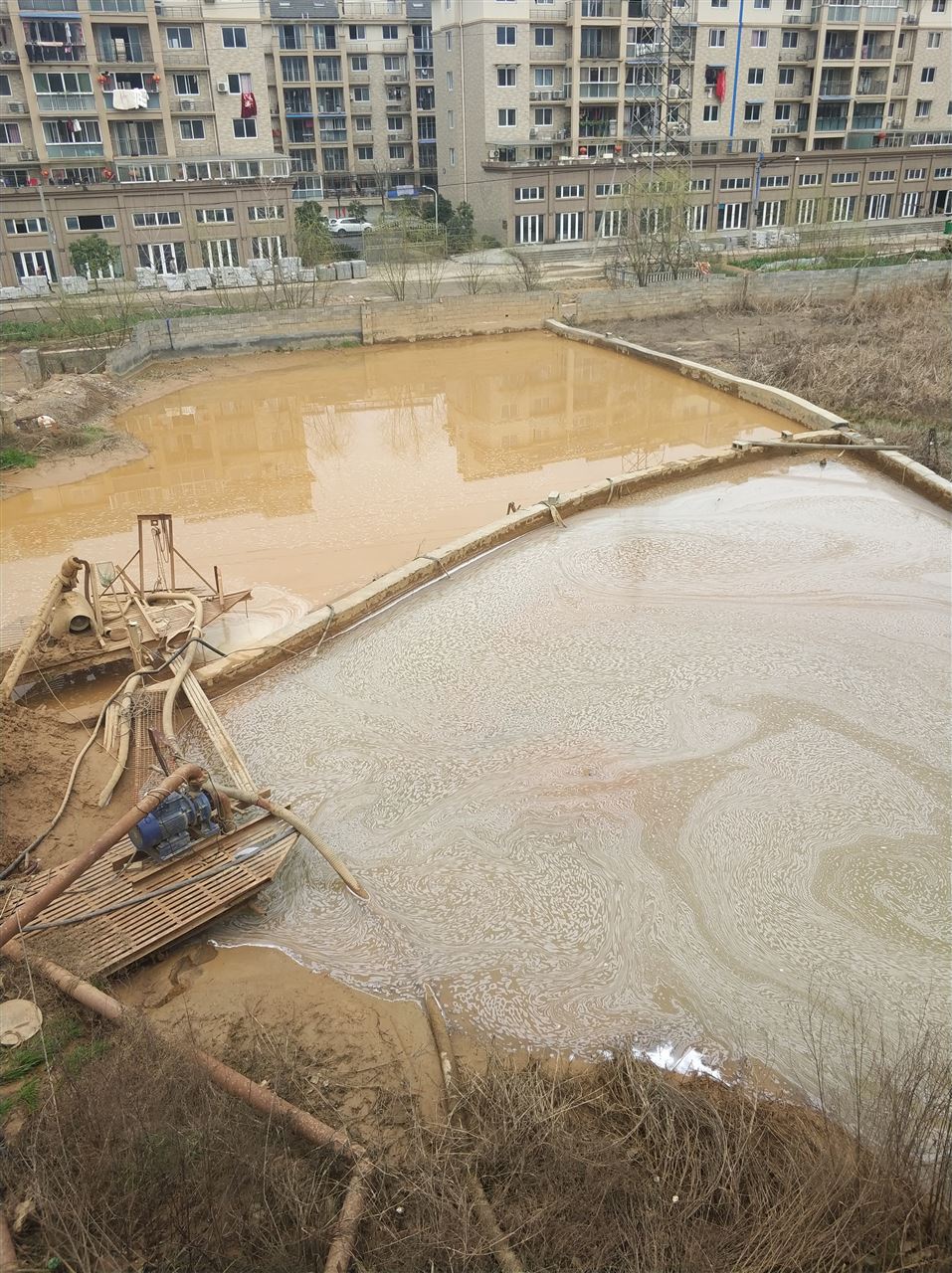 让胡路沉淀池淤泥清理-厂区废水池淤泥清淤